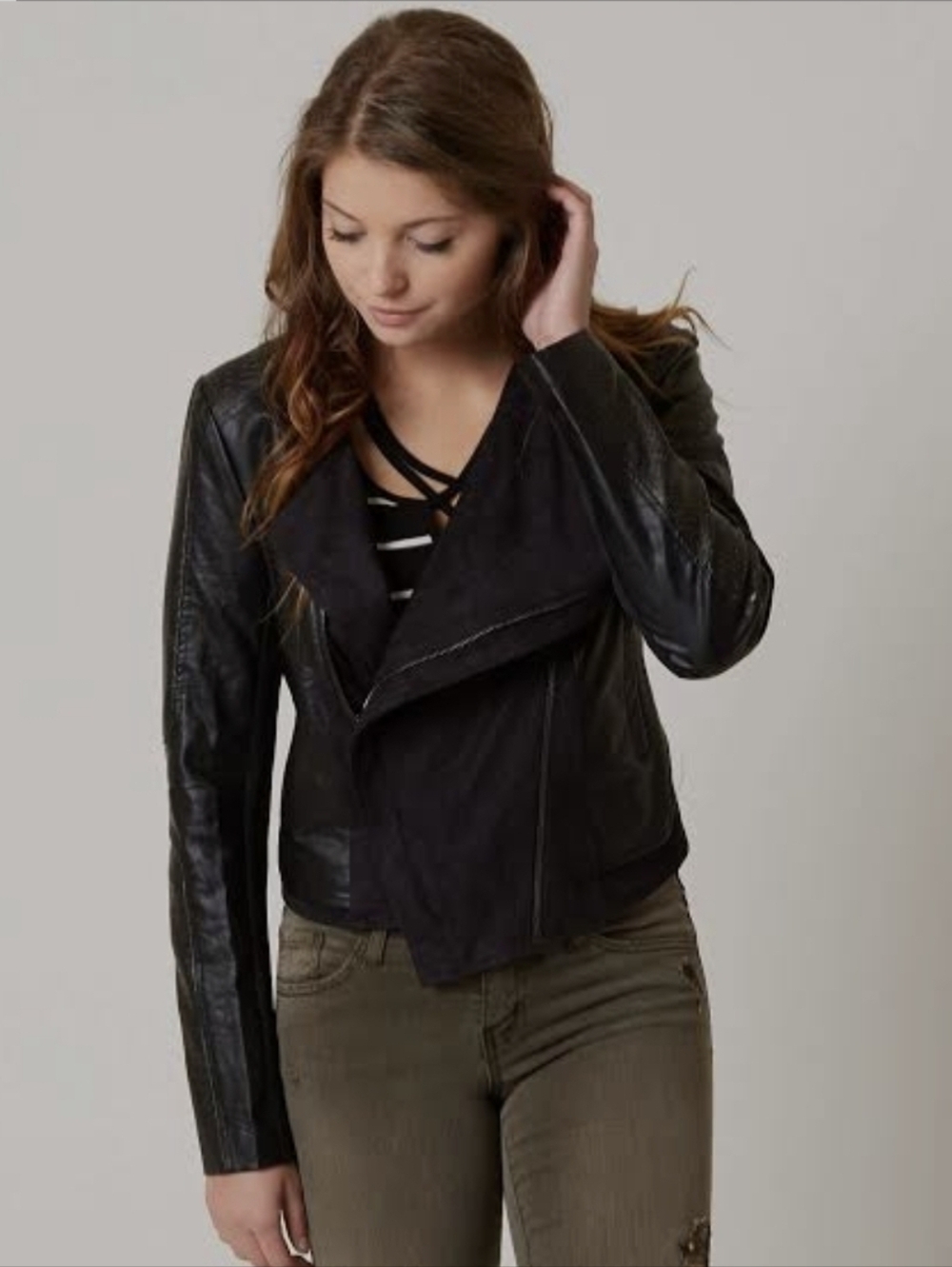 Ark & Co. Black Women's Zip-Front Jacket